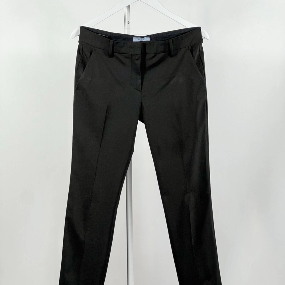 Prada Black Dress Pants with Adjustable Waist